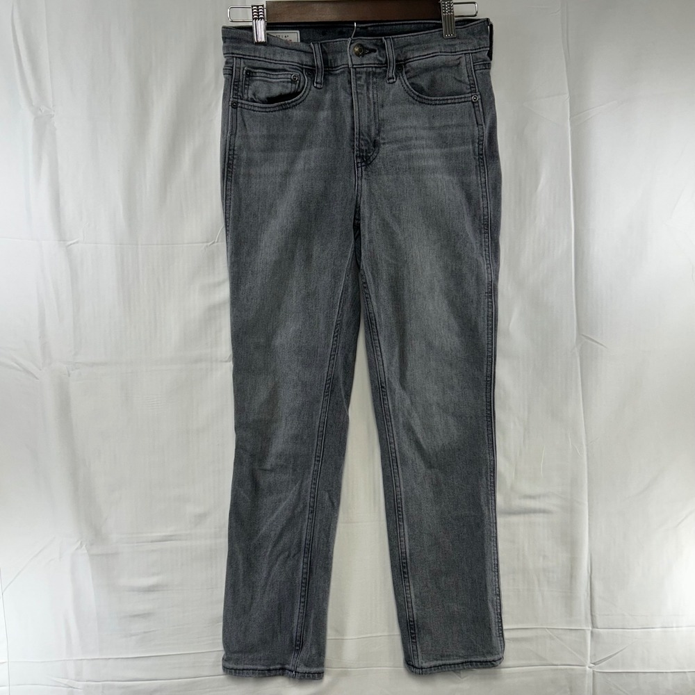 Gap Vintage Slim Jeans Women 4R 27 Grey Absolute Black Mid Rise